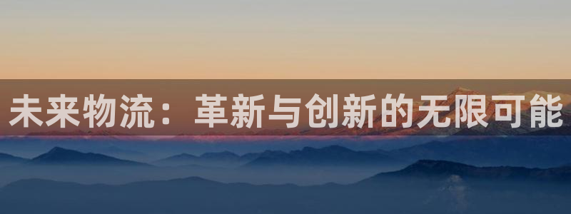 多多28赌博软件正规吗：未来物流：革